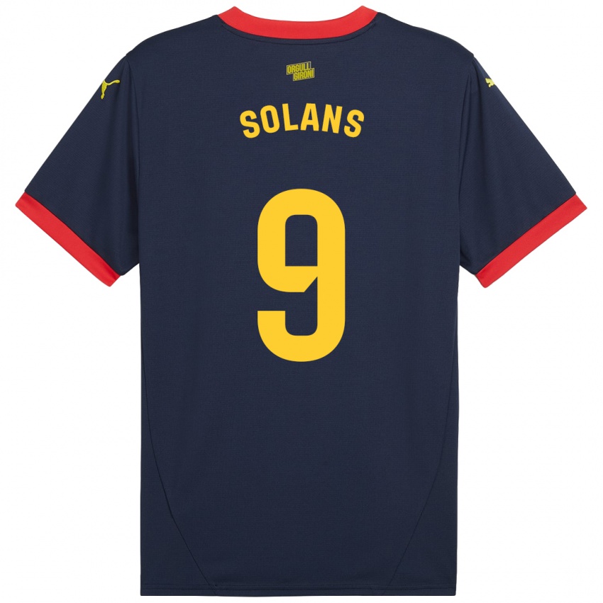 Criança Camisola Sergi Solans #9 Vermelho Marinho Alternativa 2024/25 Camisa Brasil