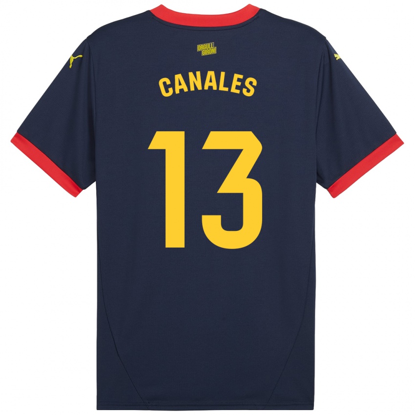 Criança Camisola Juanvi Canales #13 Vermelho Marinho Alternativa 2024/25 Camisa Brasil