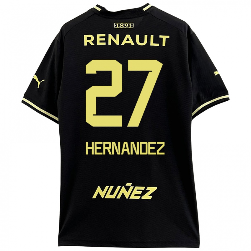 Criança Camisola Lucas Hernández #27 Amarelo Preto Alternativa 2024/25 Camisa Brasil