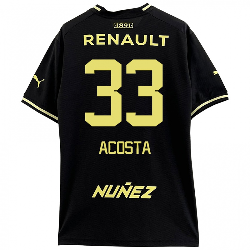 Criança Camisola Nahuel Acosta #33 Amarelo Preto Alternativa 2024/25 Camisa Brasil