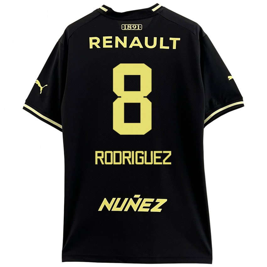 Criança Camisola Sebastián Rodríguez #8 Amarelo Preto Alternativa 2024/25 Camisa Brasil