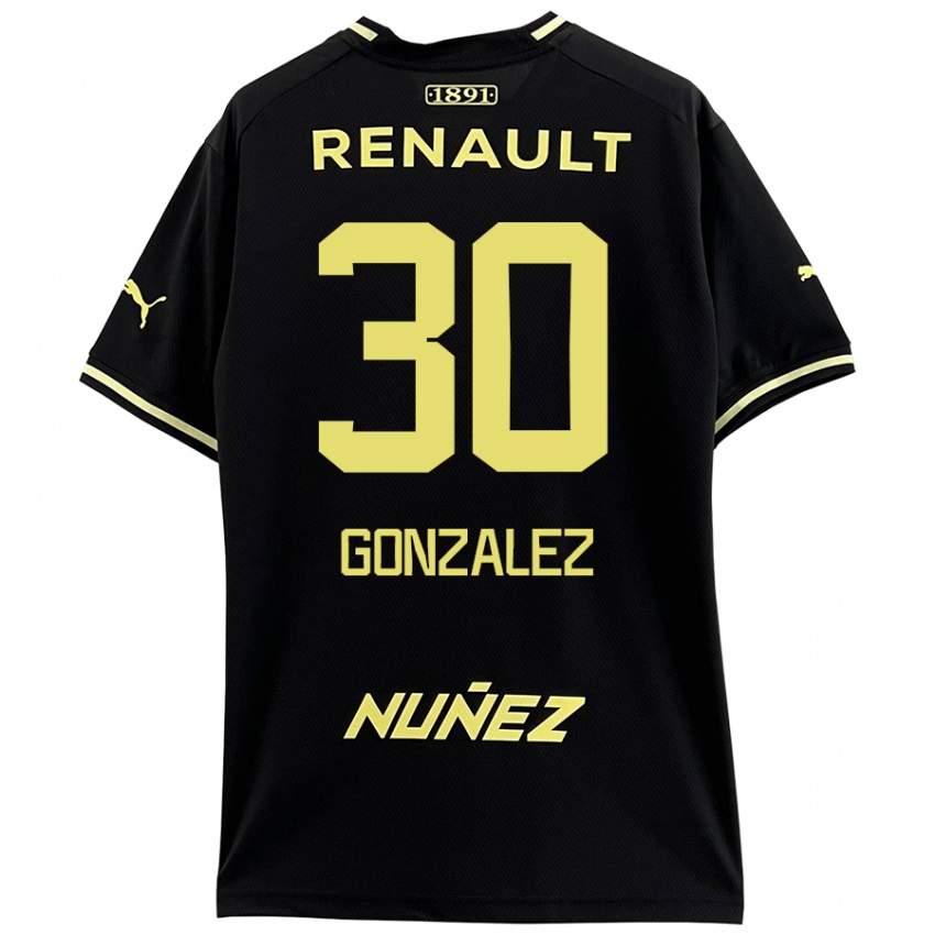 Criança Camisola Ángel González #30 Amarelo Preto Alternativa 2024/25 Camisa Brasil