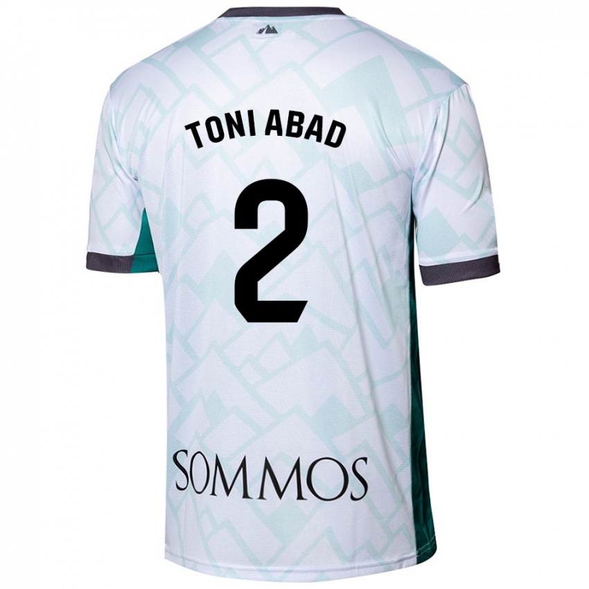 Criança Camisola Toni Abad #2 Verde Branco Alternativa 2024/25 Camisa Brasil