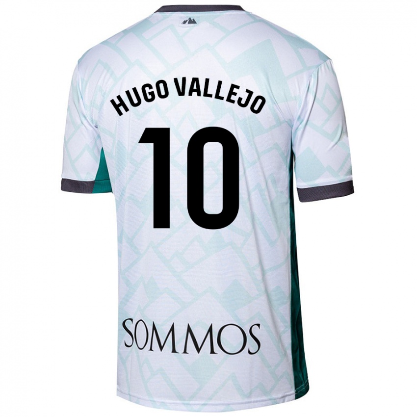 Criança Camisola Hugo Vallejo #10 Verde Branco Alternativa 2024/25 Camisa Brasil