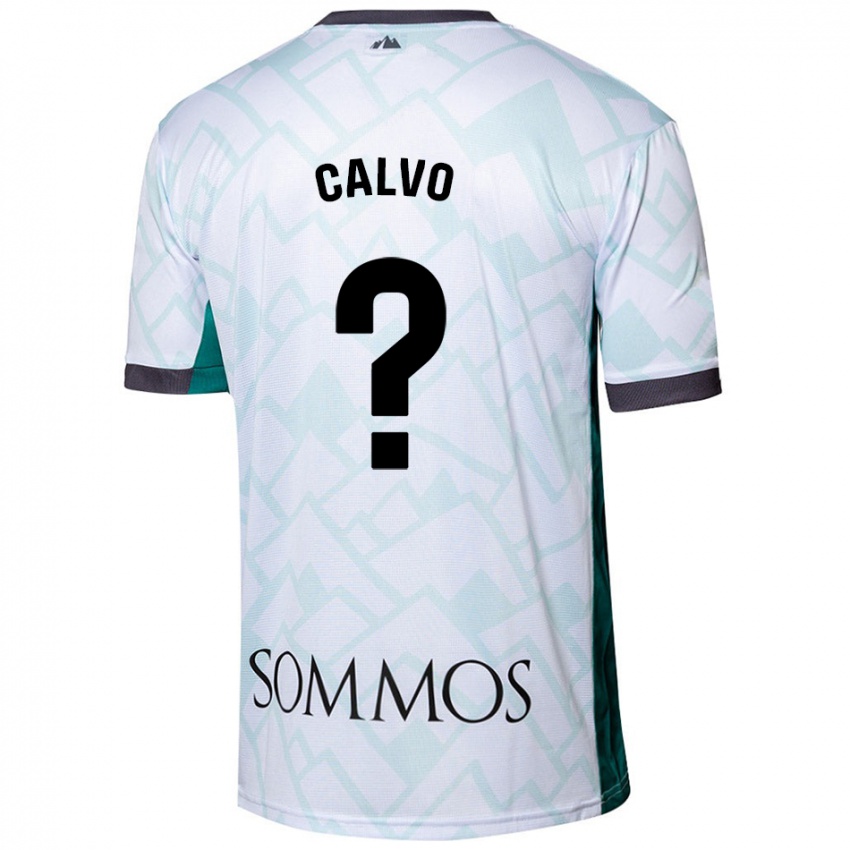 Criança Camisola Álex Calvo #0 Verde Branco Alternativa 2024/25 Camisa Brasil