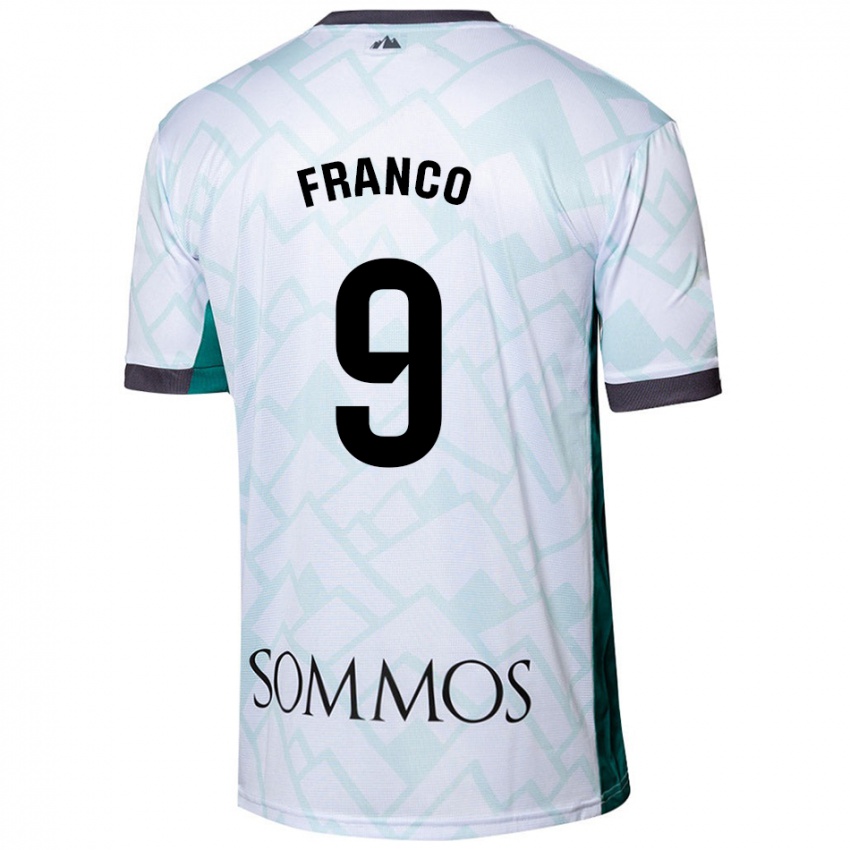 Criança Camisola Santi Franco #9 Verde Branco Alternativa 2024/25 Camisa Brasil