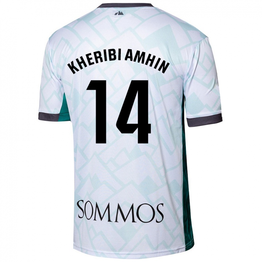 Criança Camisola Nabil Kheribi Amhin #14 Verde Branco Alternativa 2024/25 Camisa Brasil