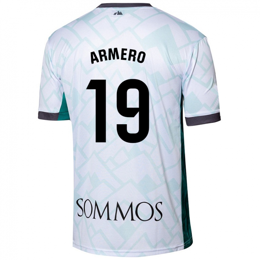 Criança Camisola Sergi Armero #19 Verde Branco Alternativa 2024/25 Camisa Brasil