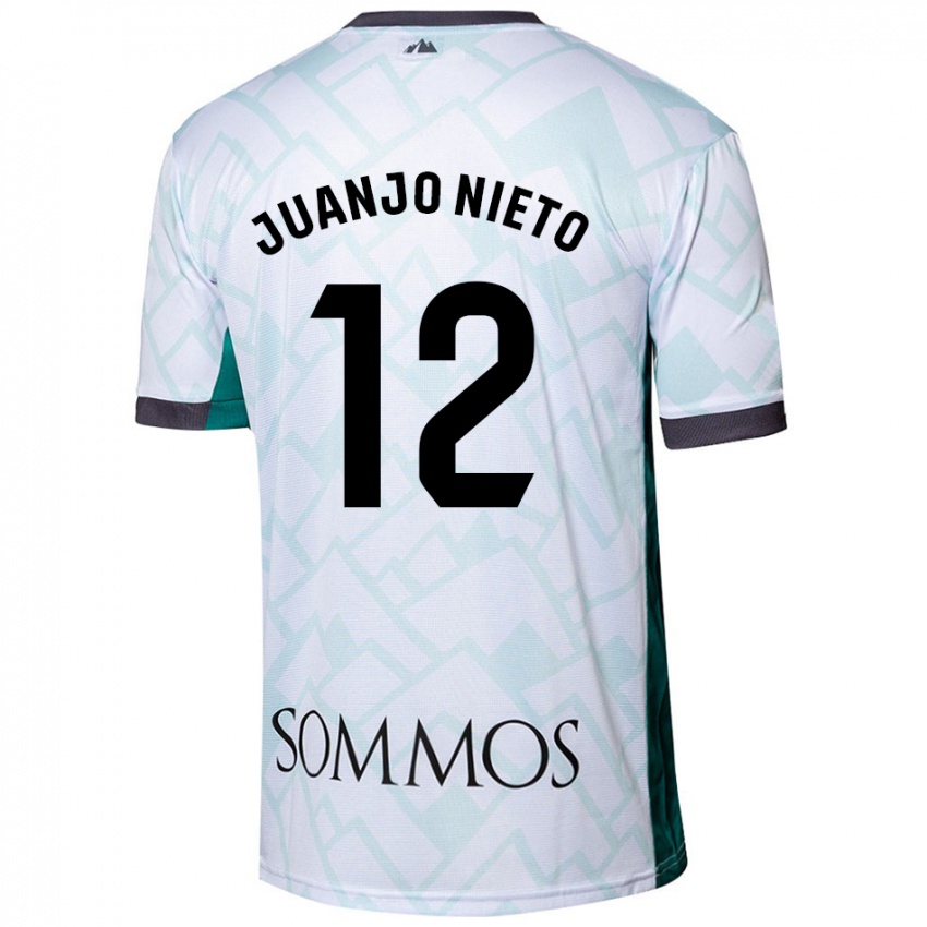 Criança Camisola Juanjo Nieto #12 Verde Branco Alternativa 2024/25 Camisa Brasil