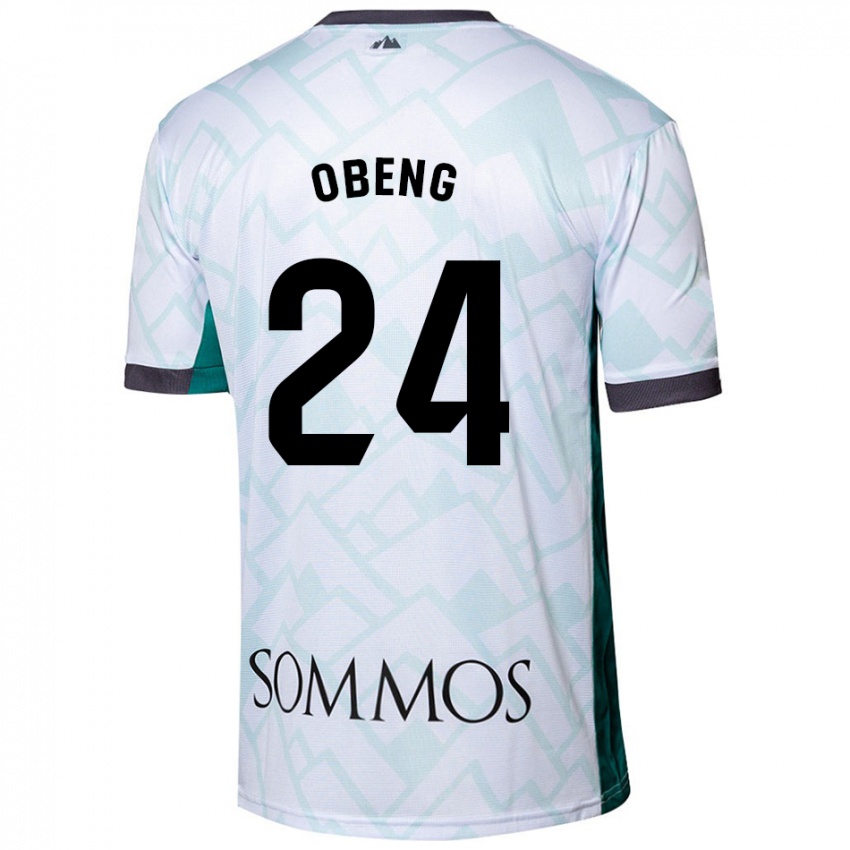 Criança Camisola Samuel Obeng #24 Verde Branco Alternativa 2024/25 Camisa Brasil