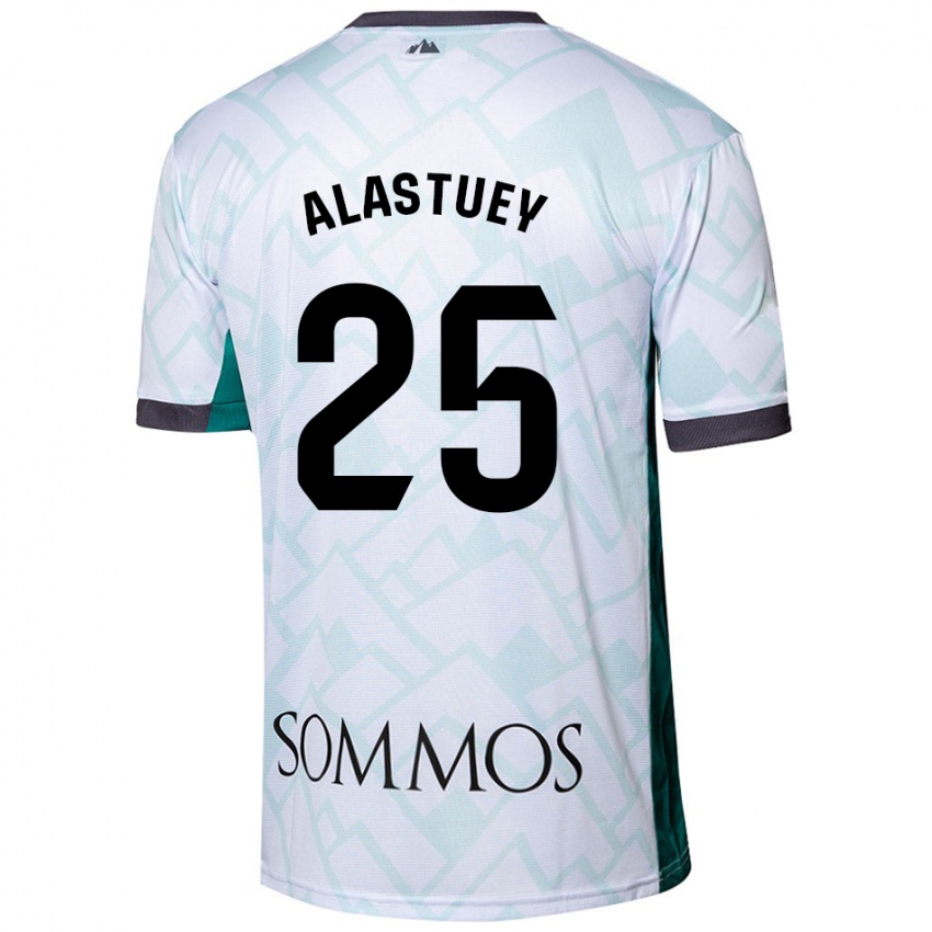 Criança Camisola Martina Alastuey #25 Verde Branco Alternativa 2024/25 Camisa Brasil