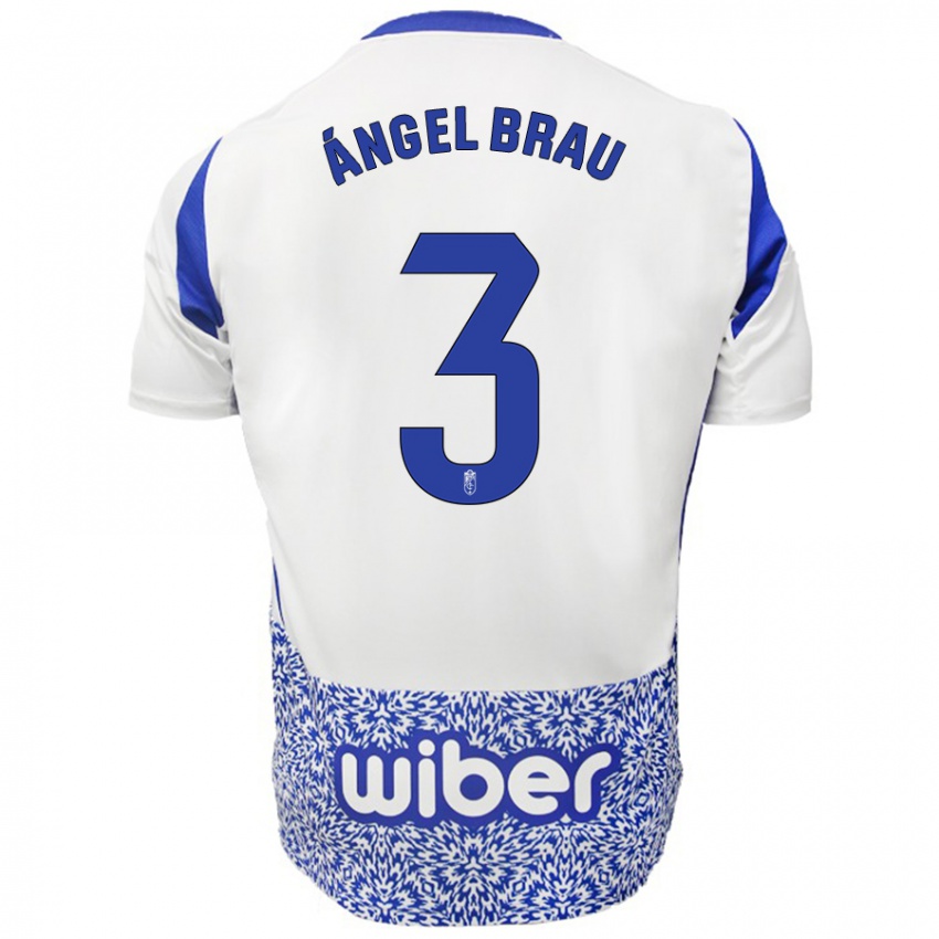 Criança Camisola Miguel Ángel Brau #3 Azul Branco Alternativa 2024/25 Camisa Brasil