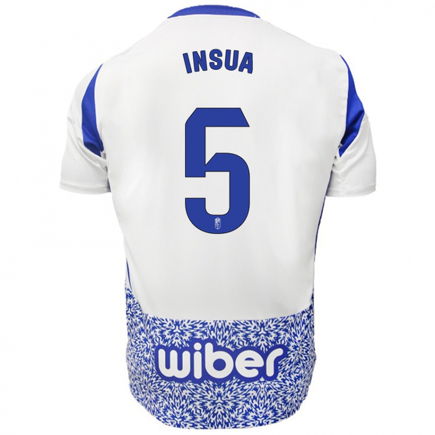 Criança Camisola Pablo Insua #5 Azul Branco Alternativa 2024/25 Camisa Brasil