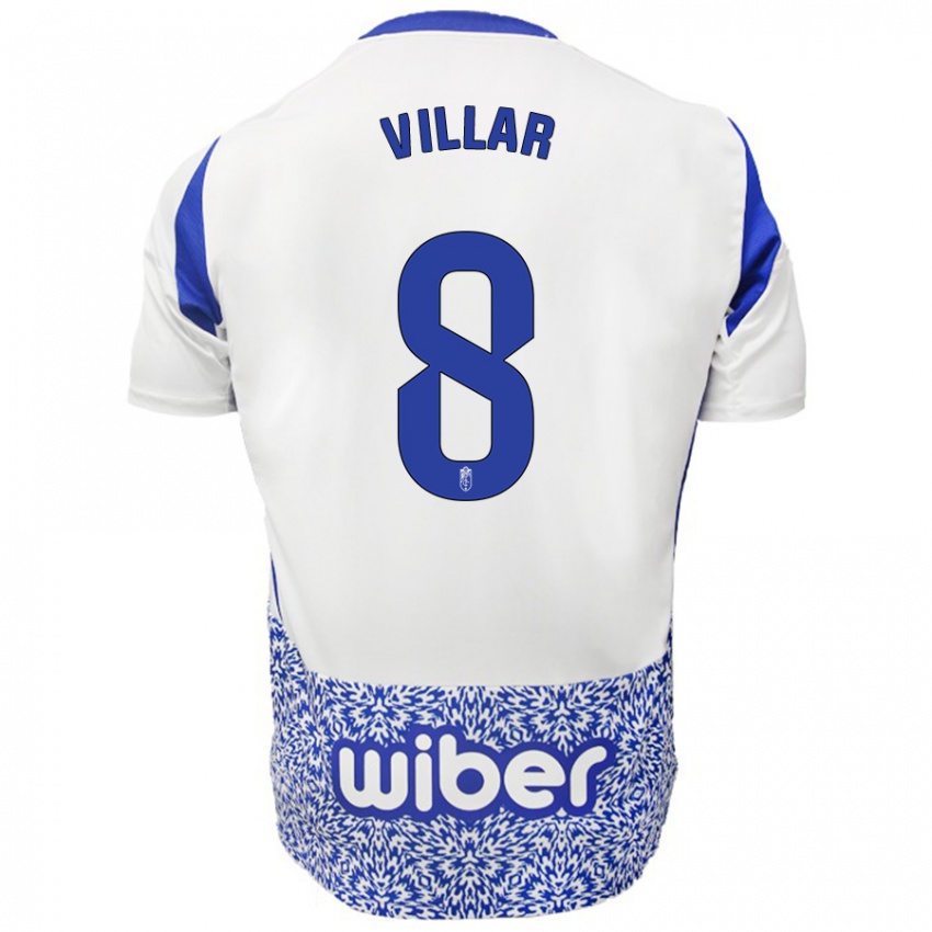 Criança Camisola Gonzalo Villar #8 Azul Branco Alternativa 2024/25 Camisa Brasil