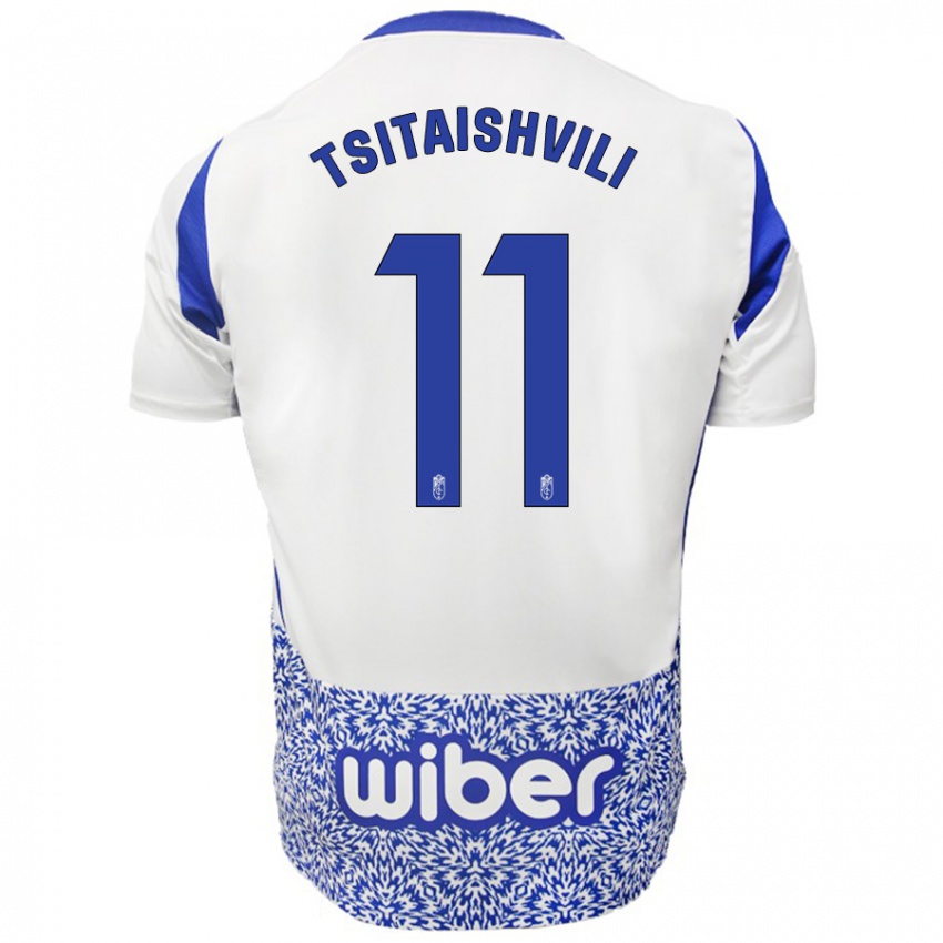 Criança Camisola Georgiy Tsitaishvili #11 Azul Branco Alternativa 2024/25 Camisa Brasil