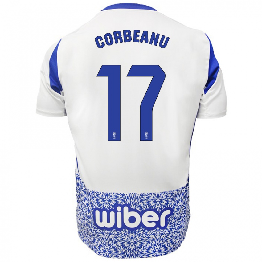 Criança Camisola Theo Corbeanu #17 Azul Branco Alternativa 2024/25 Camisa Brasil