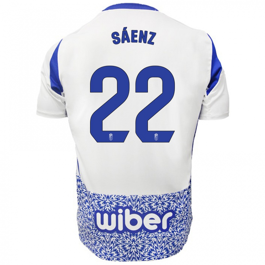 Criança Camisola Pablo Sáenz #22 Azul Branco Alternativa 2024/25 Camisa Brasil