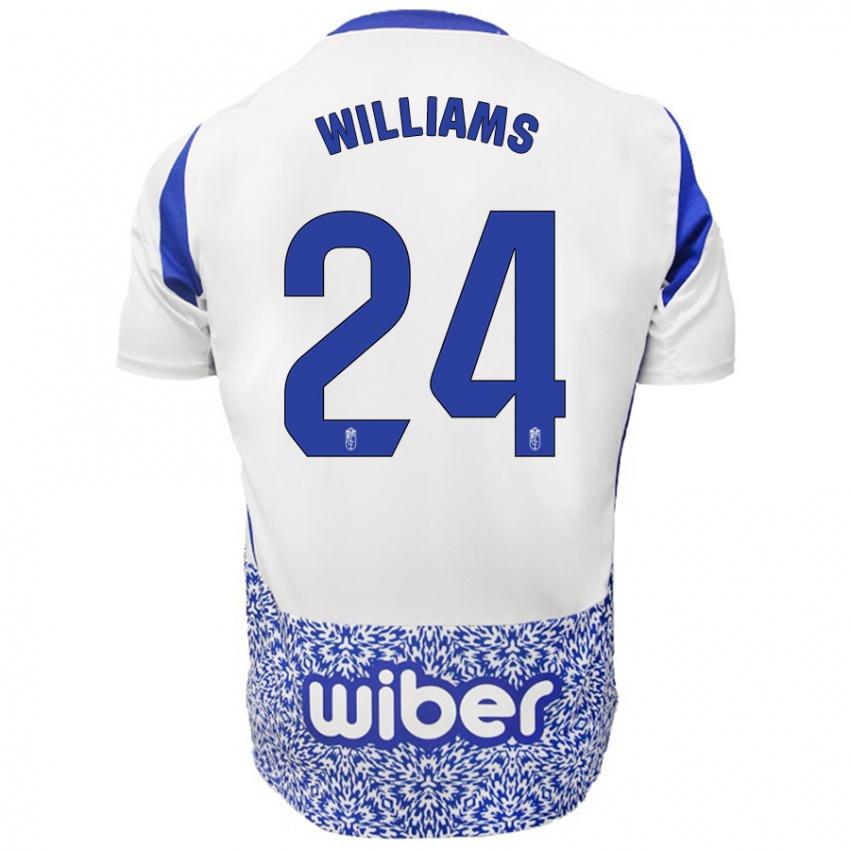 Criança Camisola Loïc Williams #24 Azul Branco Alternativa 2024/25 Camisa Brasil