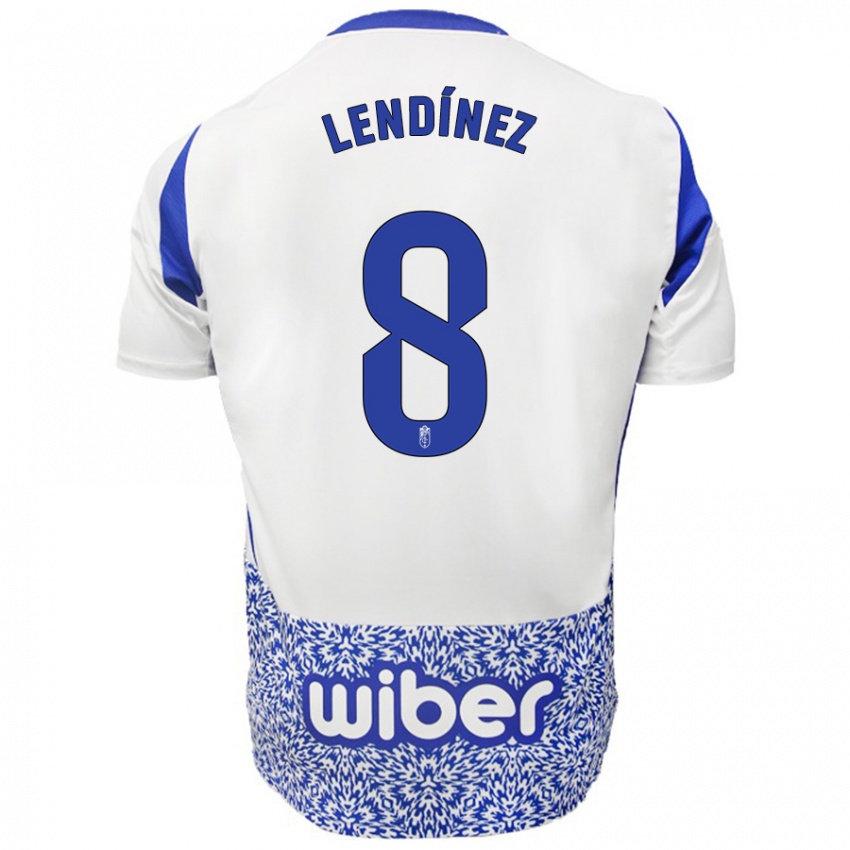 Criança Camisola Juanma Lendínez #8 Azul Branco Alternativa 2024/25 Camisa Brasil