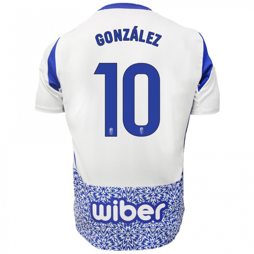 Criança Camisola Mario González #10 Azul Branco Alternativa 2024/25 Camisa Brasil