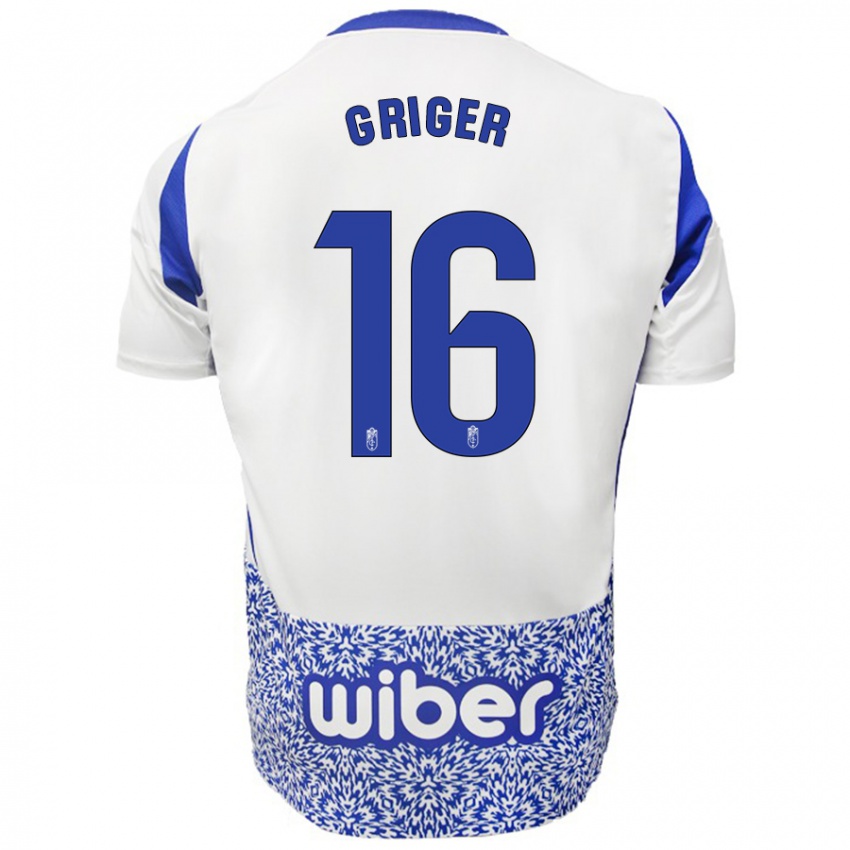 Criança Camisola Adam Griger #16 Azul Branco Alternativa 2024/25 Camisa Brasil