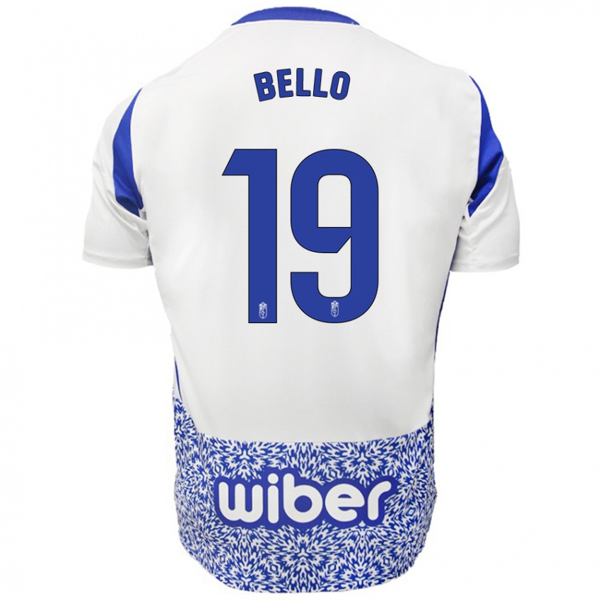 Criança Camisola Eghosa Augustine Bello #19 Azul Branco Alternativa 2024/25 Camisa Brasil