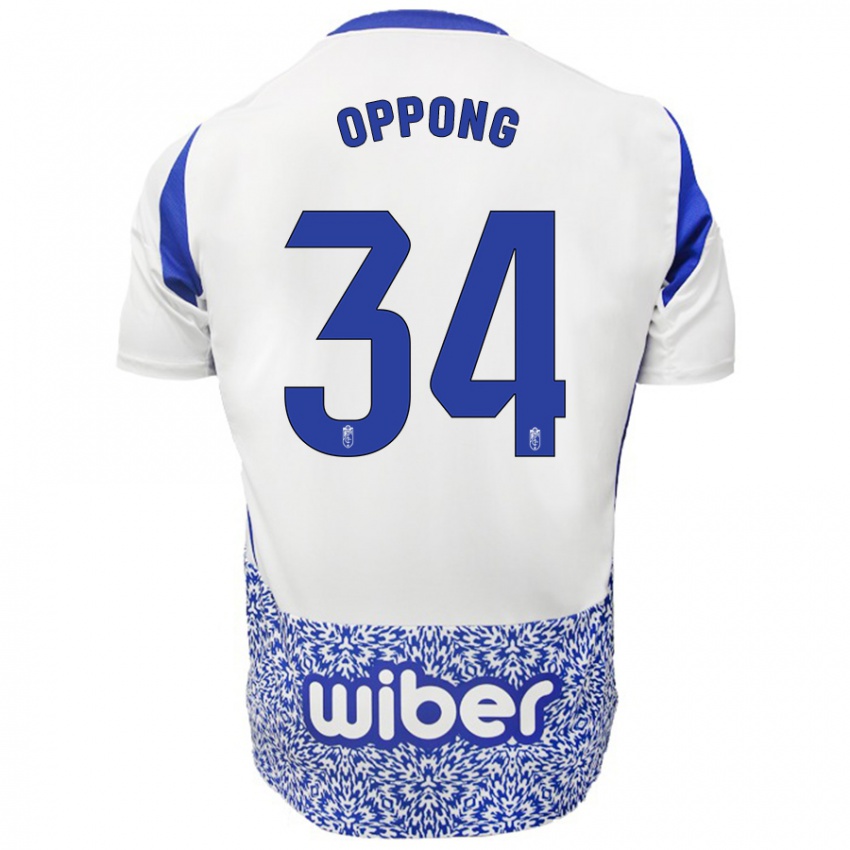 Criança Camisola Oscar Naasei Oppong #34 Azul Branco Alternativa 2024/25 Camisa Brasil