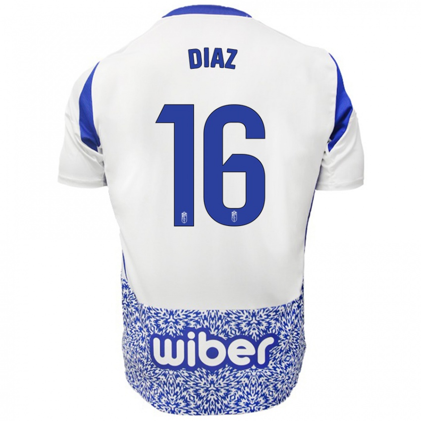 Criança Camisola Víctor Díaz #16 Azul Branco Alternativa 2024/25 Camisa Brasil