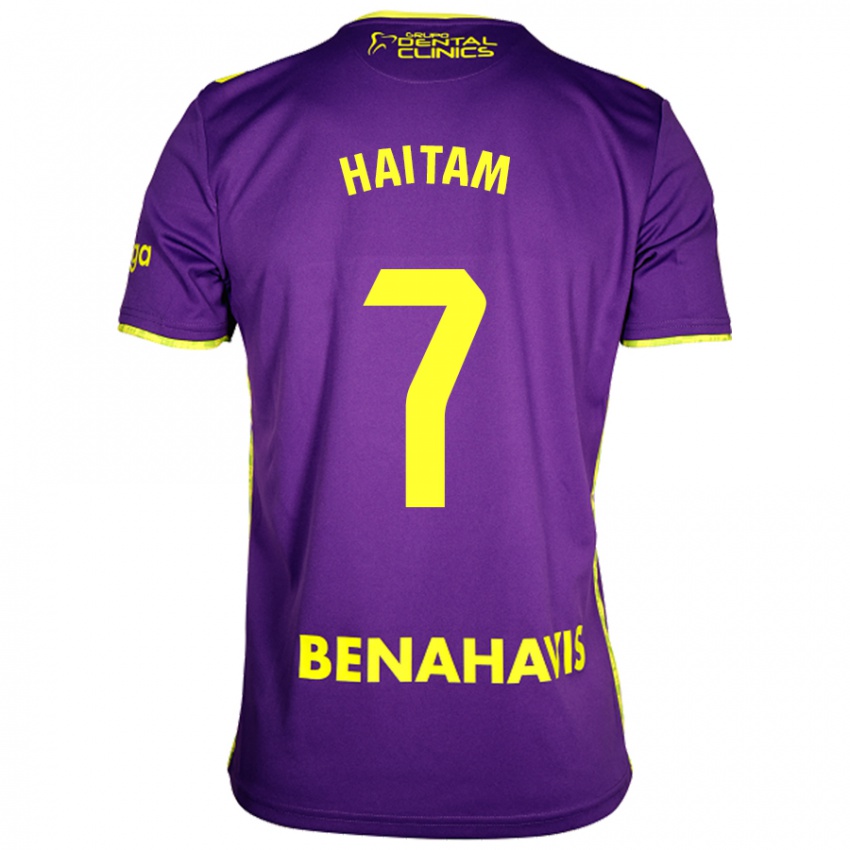 Criança Camisola Haitam Abaida #7 Amarelo Roxo Alternativa 2024/25 Camisa Brasil