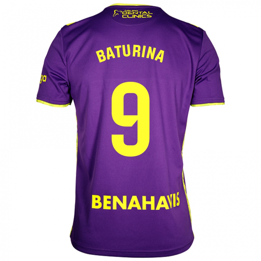 Criança Camisola Roko Baturina #9 Amarelo Roxo Alternativa 2024/25 Camisa Brasil