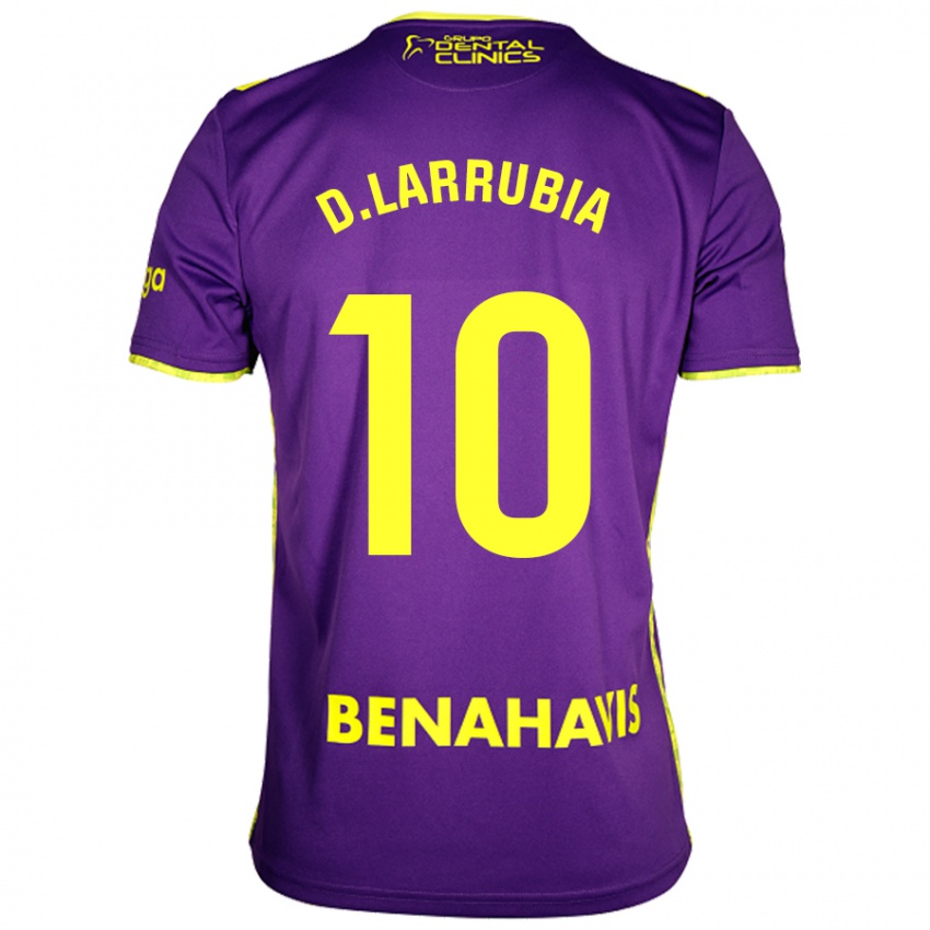 Criança Camisola David Larrubia #10 Amarelo Roxo Alternativa 2024/25 Camisa Brasil