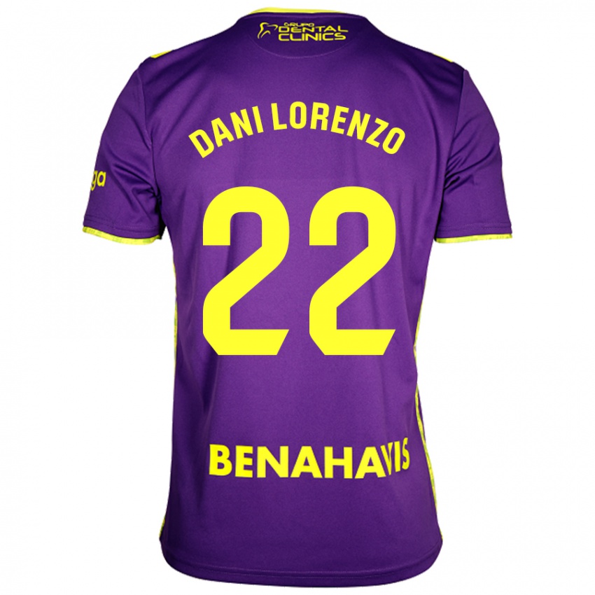 Criança Camisola Dani Lorenzo #22 Amarelo Roxo Alternativa 2024/25 Camisa Brasil