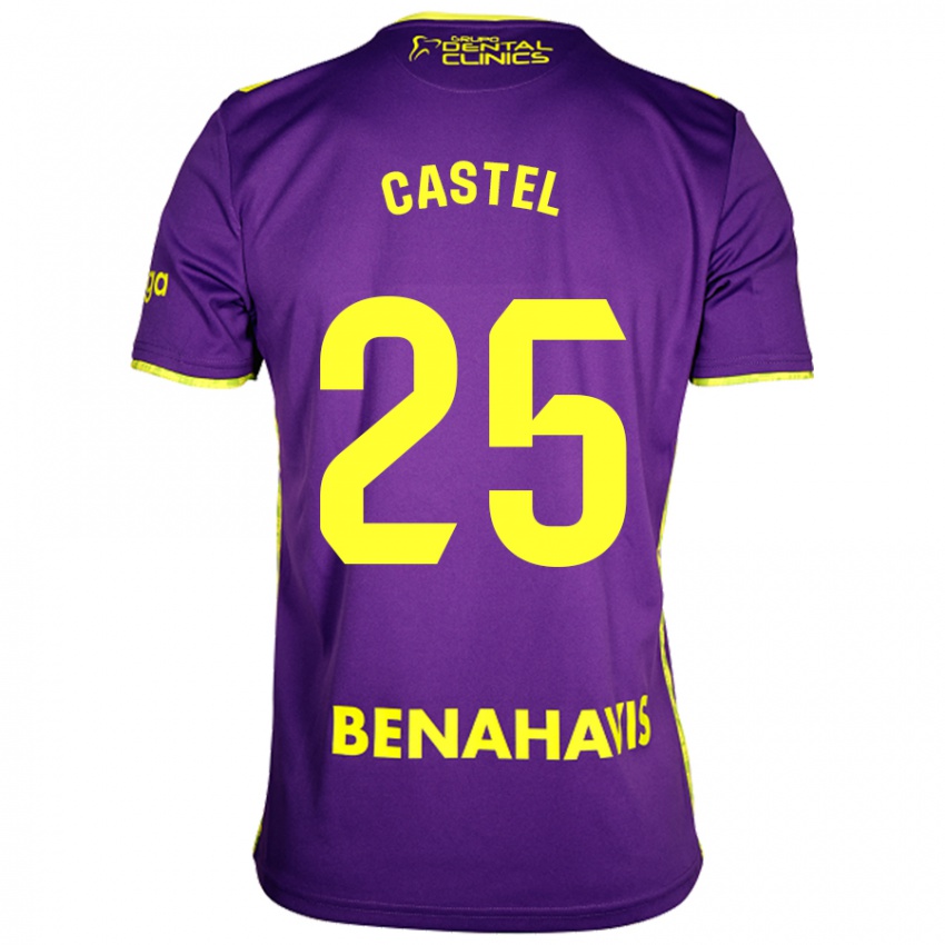 Criança Camisola Sergio Castel #25 Amarelo Roxo Alternativa 2024/25 Camisa Brasil