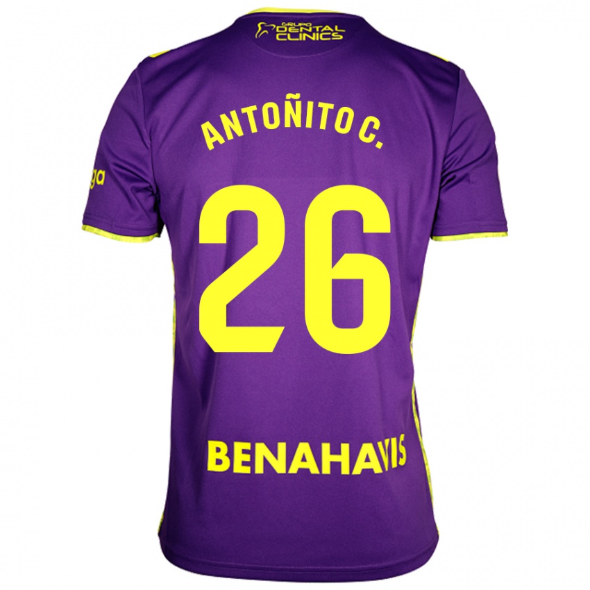 Criança Camisola Antonio Cordero #26 Amarelo Roxo Alternativa 2024/25 Camisa Brasil