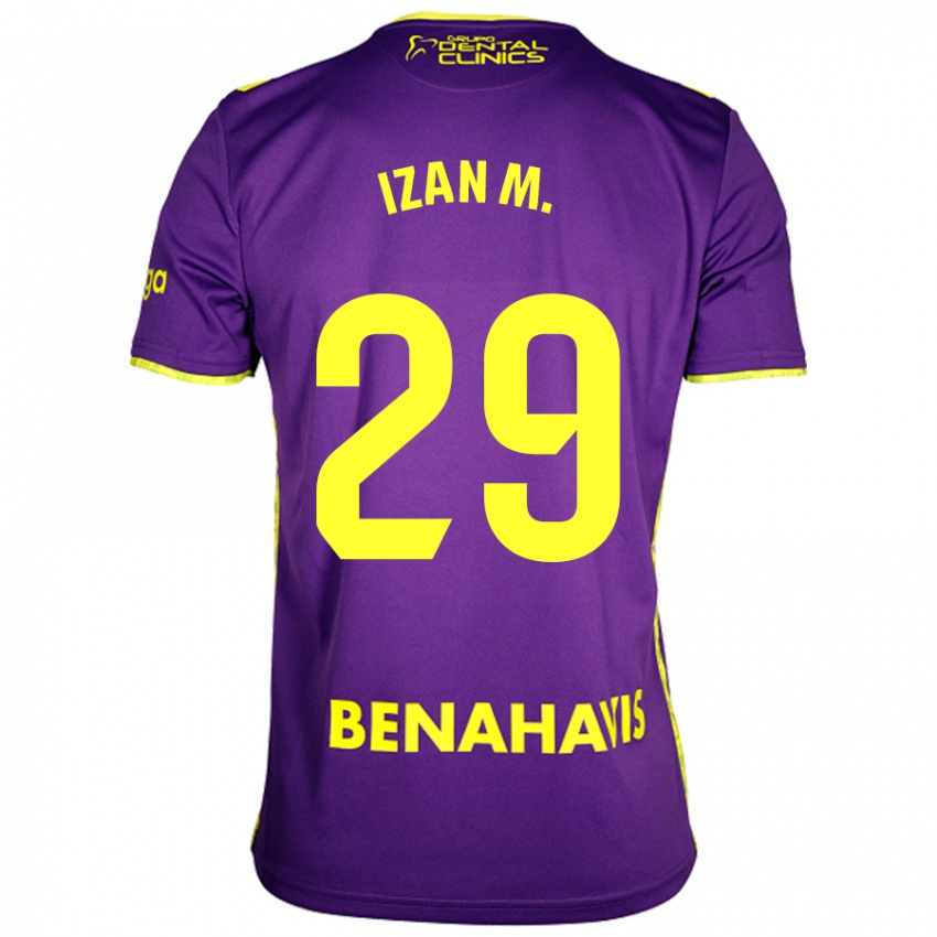 Criança Camisola Izan Merino #29 Amarelo Roxo Alternativa 2024/25 Camisa Brasil