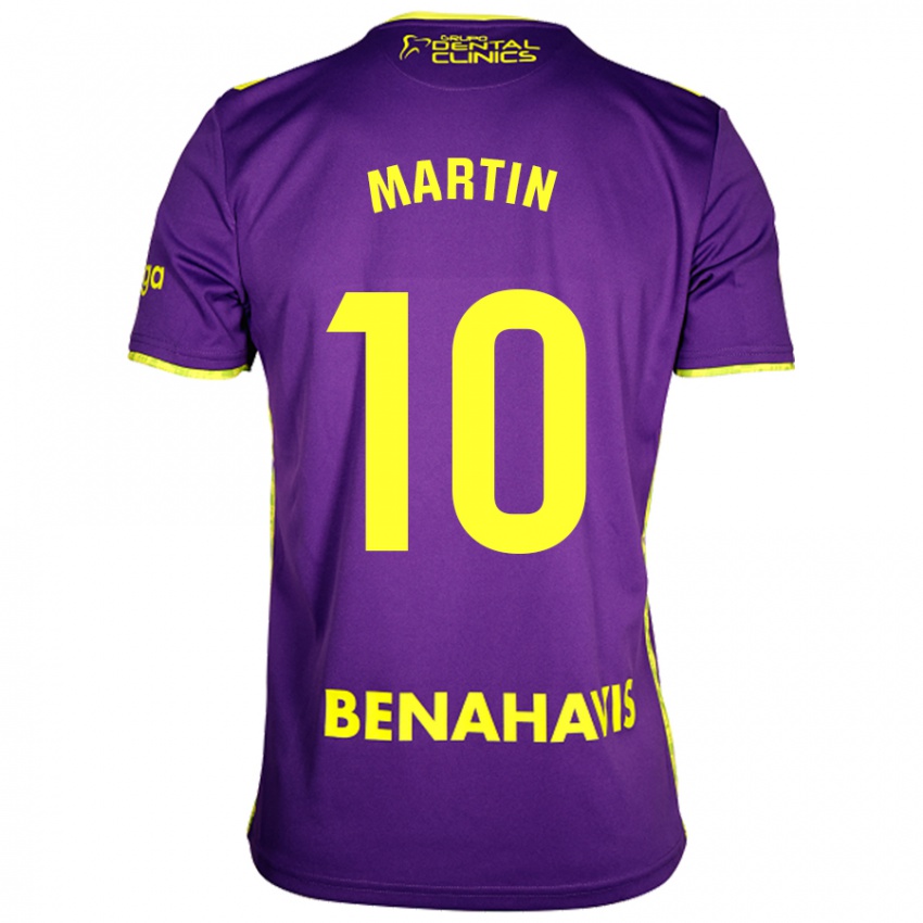 Criança Camisola Jesús Martín #10 Amarelo Roxo Alternativa 2024/25 Camisa Brasil