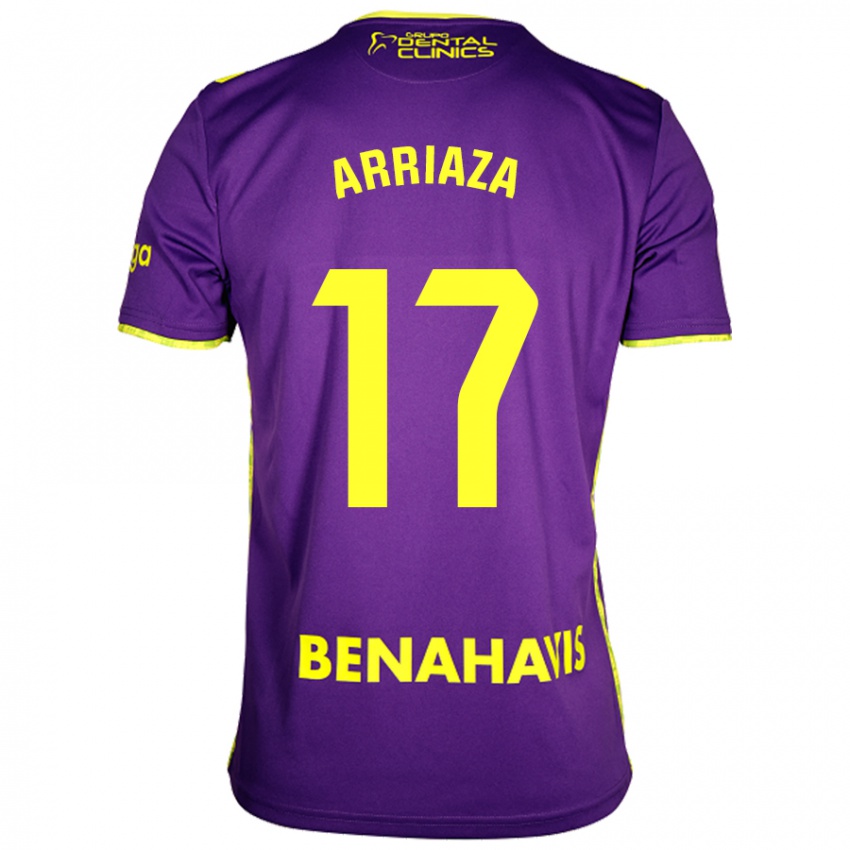 Criança Camisola Pablo Arriaza #17 Amarelo Roxo Alternativa 2024/25 Camisa Brasil