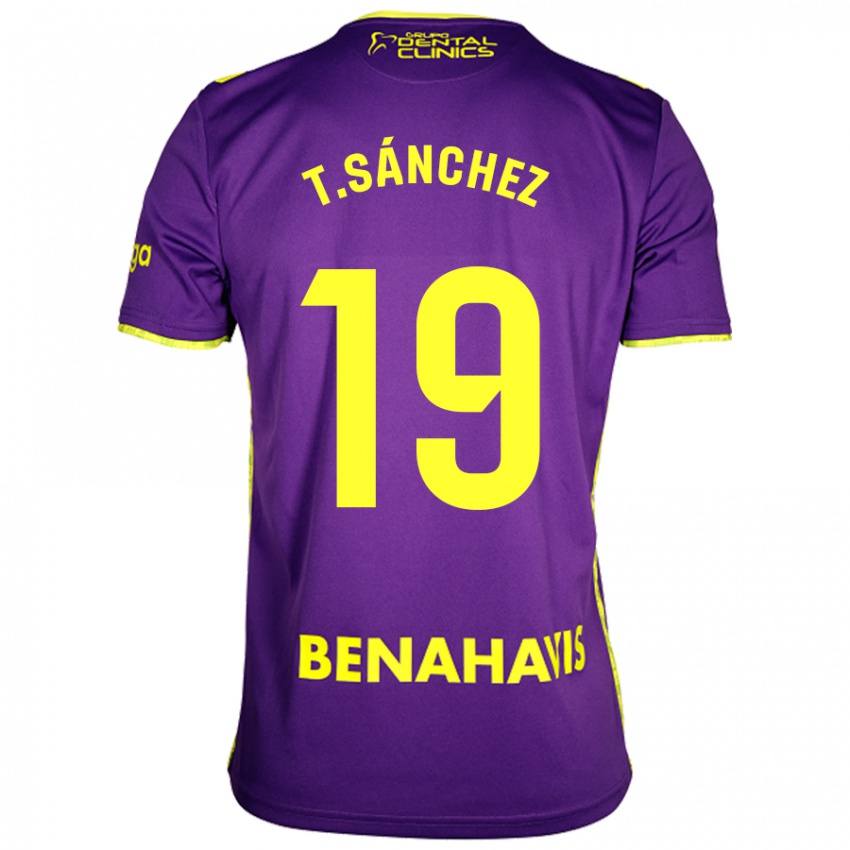 Criança Camisola Toni Sánchez #19 Amarelo Roxo Alternativa 2024/25 Camisa Brasil