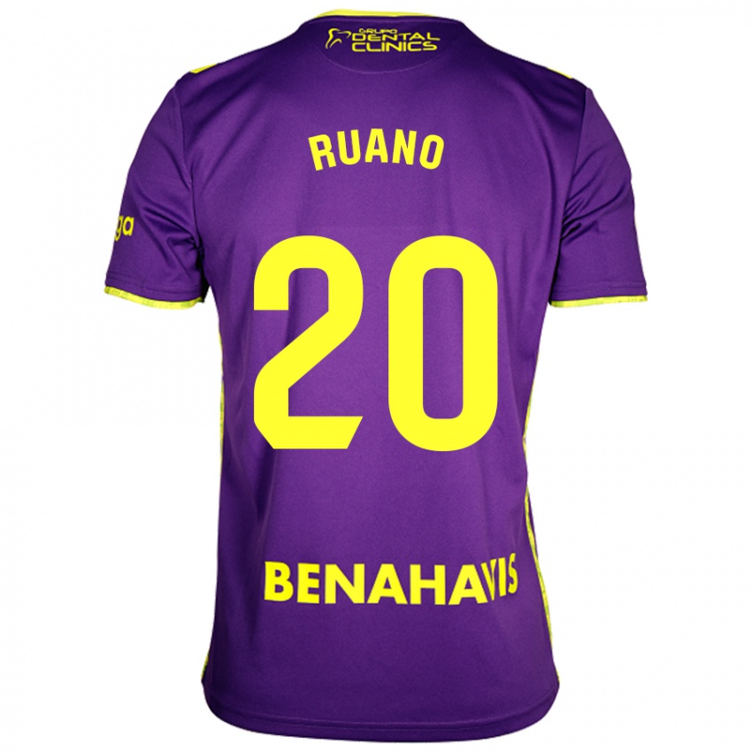 Criança Camisola Celia Ruano #20 Amarelo Roxo Alternativa 2024/25 Camisa Brasil