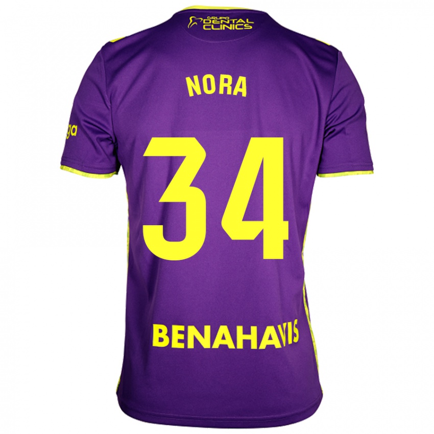 Criança Camisola Nora #34 Amarelo Roxo Alternativa 2024/25 Camisa Brasil