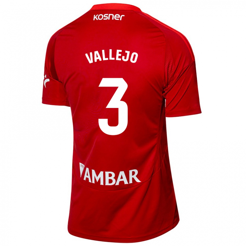 Criança Camisola Jaime Vallejo #3 Azul Branco Alternativa 2024/25 Camisa Brasil