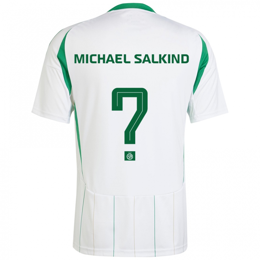 Criança Camisola Liav Michael Salkind #0 Verde Branco Alternativa 2024/25 Camisa Brasil