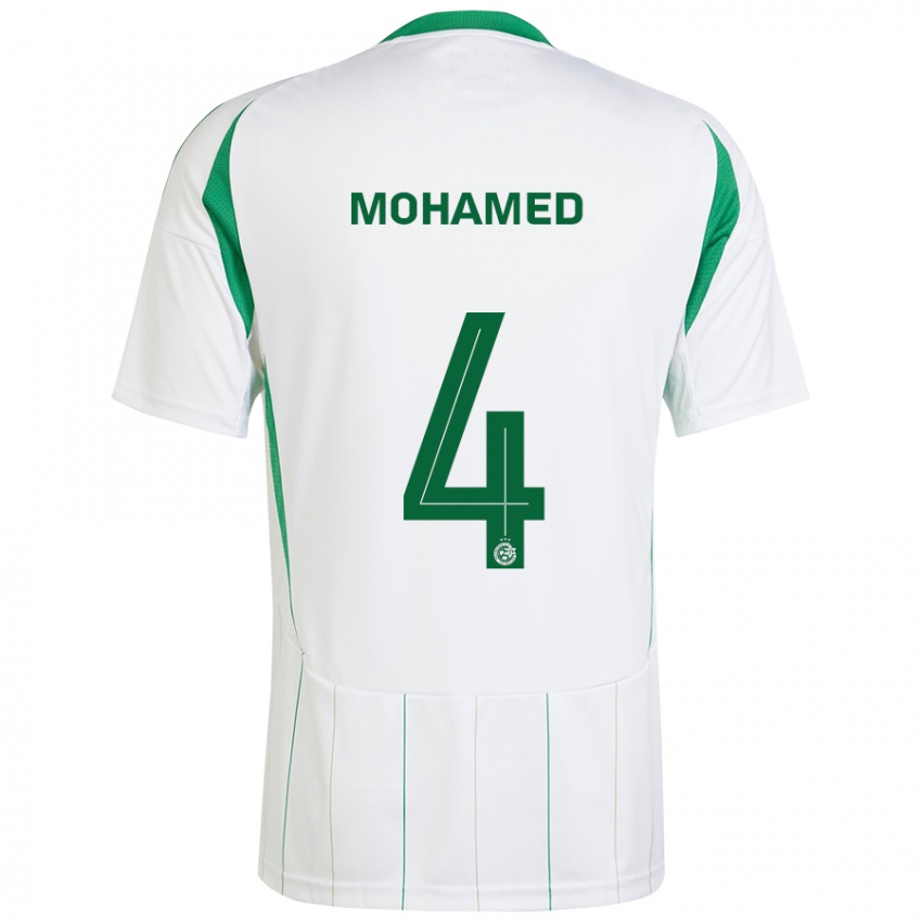 Criança Camisola Ali Mohamed #4 Verde Branco Alternativa 2024/25 Camisa Brasil