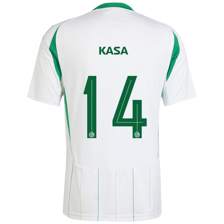 Criança Camisola Lior Kasa #14 Verde Branco Alternativa 2024/25 Camisa Brasil