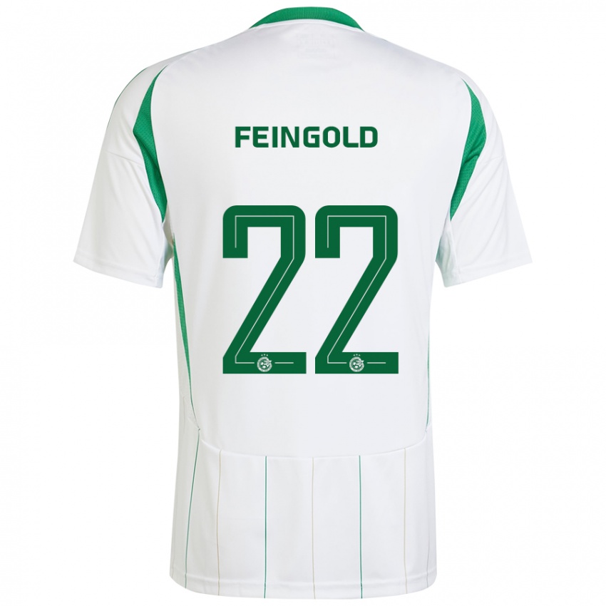 Criança Camisola Ilay Feingold #22 Verde Branco Alternativa 2024/25 Camisa Brasil