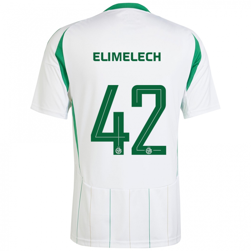 Criança Camisola Roey Elimelech #42 Verde Branco Alternativa 2024/25 Camisa Brasil