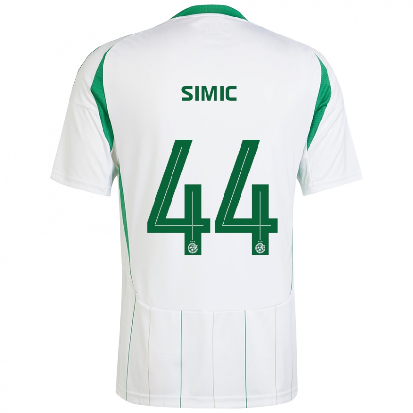 Criança Camisola Lorenco Simic #44 Verde Branco Alternativa 2024/25 Camisa Brasil