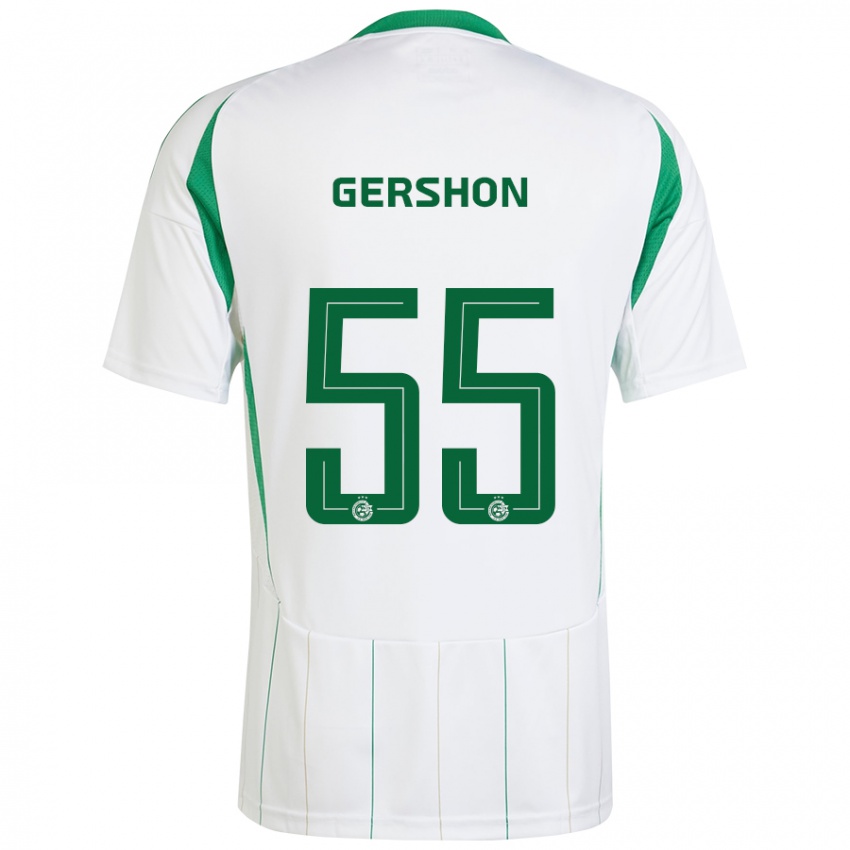 Criança Camisola Rami Gershon #55 Verde Branco Alternativa 2024/25 Camisa Brasil