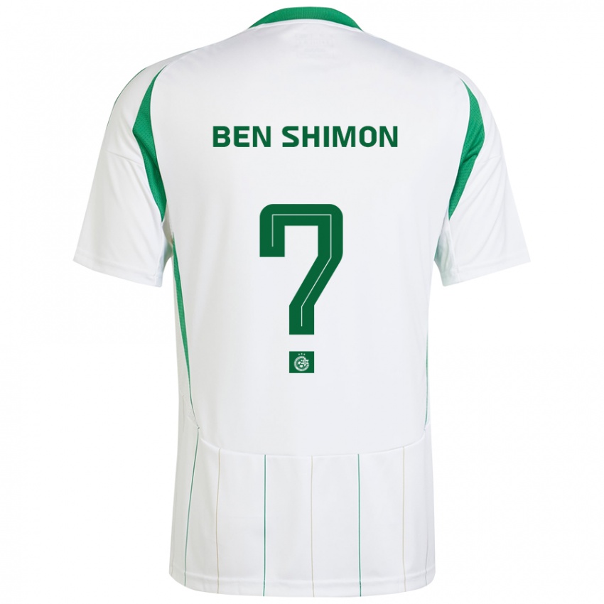 Criança Camisola Elad Ben Shimon #0 Verde Branco Alternativa 2024/25 Camisa Brasil