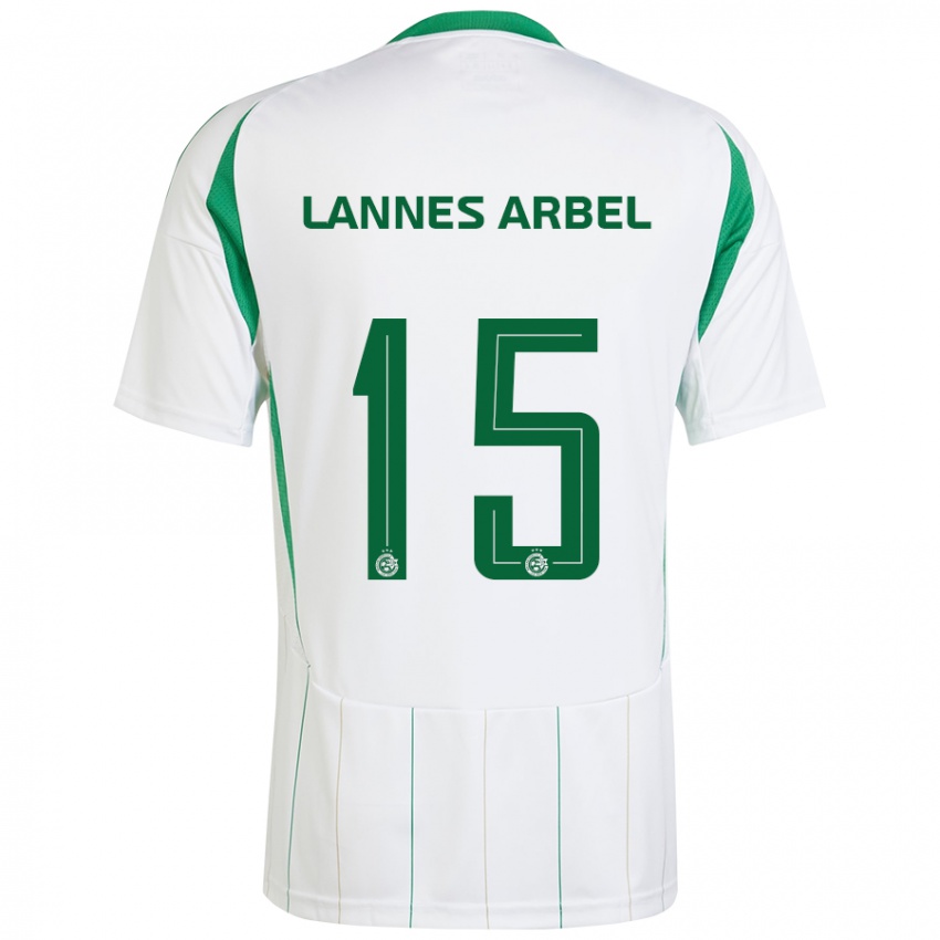 Criança Camisola Tomer Lannes Arbel #15 Verde Branco Alternativa 2024/25 Camisa Brasil